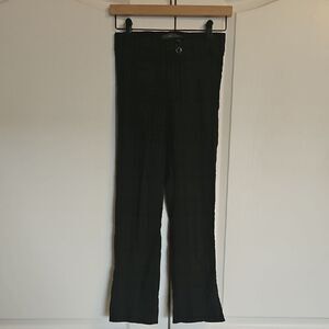 Suzy Sheir Black & Brown Plaid Pants